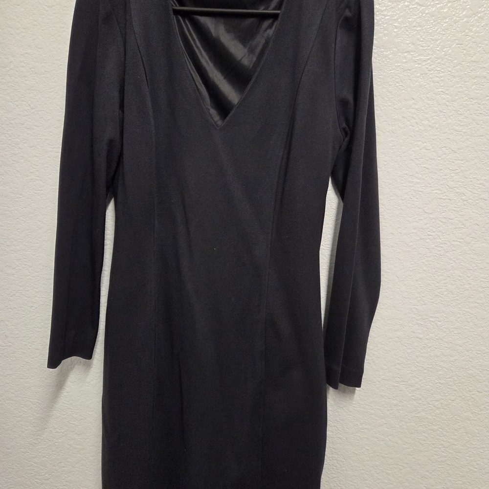 Elegant Black Long Sleeve Dress